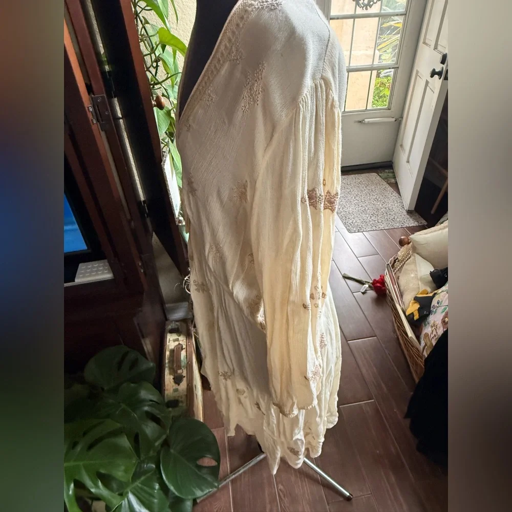 Free People Cream Mini Dress - Picture 2 of 7